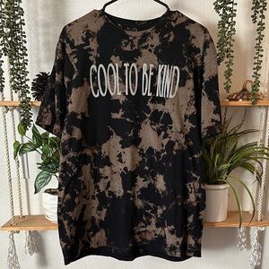 Black and Brown Tie-Dye Tee